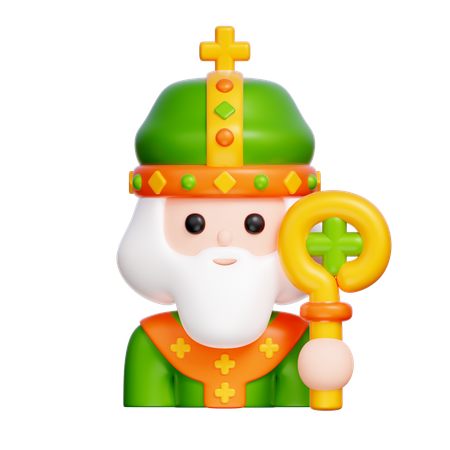 Saint Patrick  3D Icon