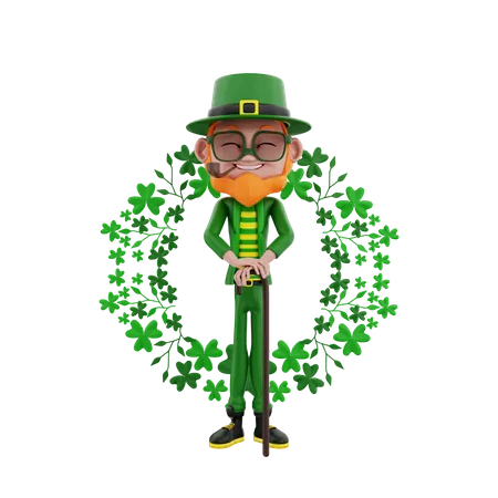 Saint Patrick  3D Illustration