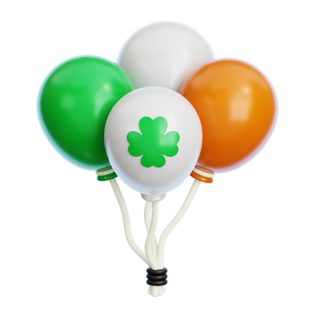 Saint Patrick Balloons  3D Icon