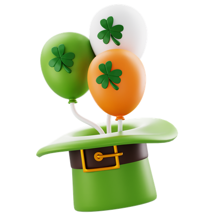 Saint Patrick Balloons  3D Icon
