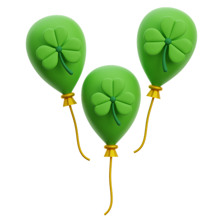 Saint Patrick Balloons  3D Icon