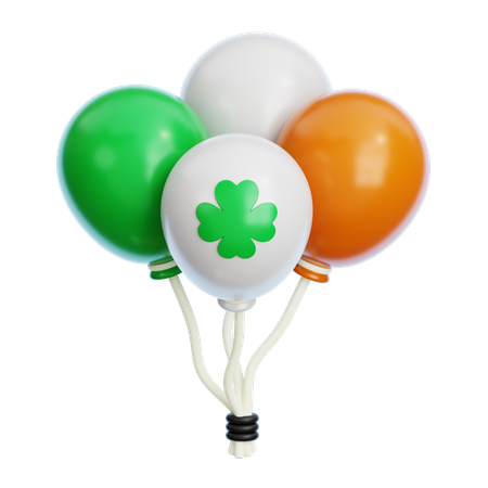 Saint Patrick Balloons  3D Icon