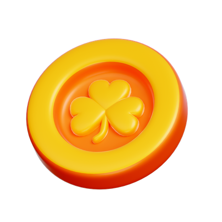 Saint Patrick Coin  3D Icon