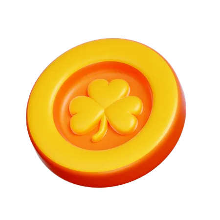 Saint Patrick Coin  3D Icon