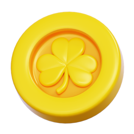 Saint Patrick Coin  3D Icon