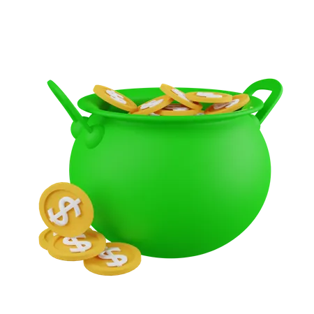 St Patrick Day Coin 3 D Icon Contains PNG BLEND GLTF And OBJ Files 3D Icon
