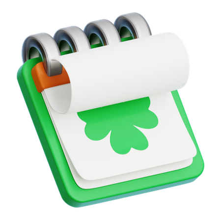 Saint Patrick Day Calender  3D Icon