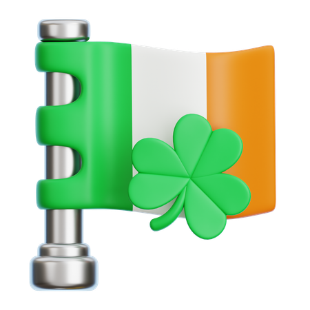 Saint Patrick Flag  3D Icon