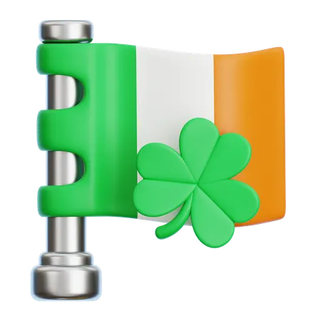 Saint Patrick Flag  3D Icon