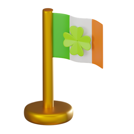 Saint Patrick Flag  3D Icon