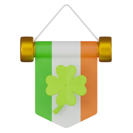 Saint Patrick Flag  3D Icon