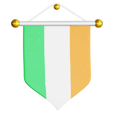 Saint Patrick Flag  3D Icon