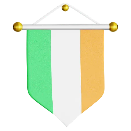 Saint Patrick Flag  3D Icon