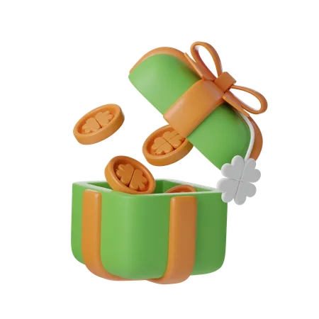 Saint Patrick Gift Box  3D Icon
