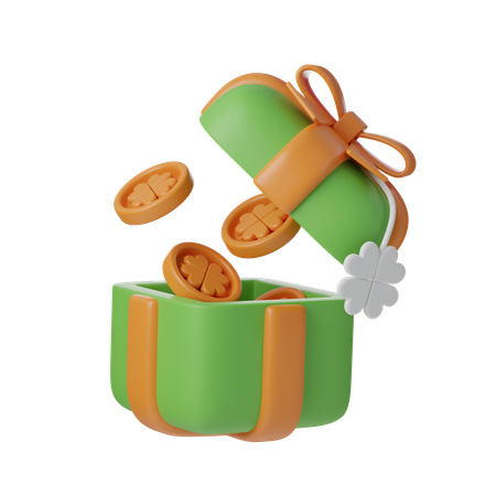 Saint Patrick Gift Box  3D Icon