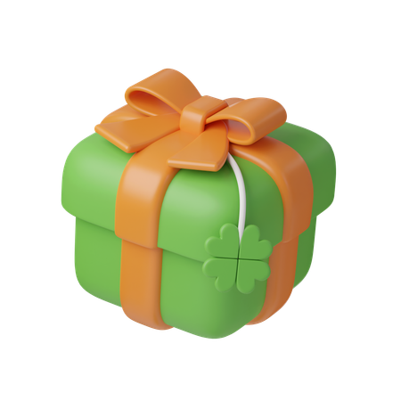 Saint Patrick Gift Box  3D Icon