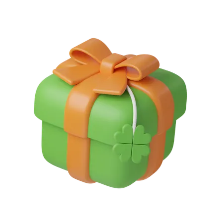 Saint Patrick Gift Box  3D Icon