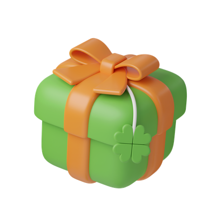Saint Patrick Gift Box  3D Icon