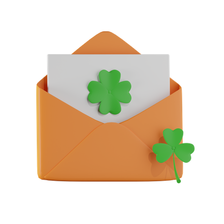 Saint Patrick Letter  3D Icon