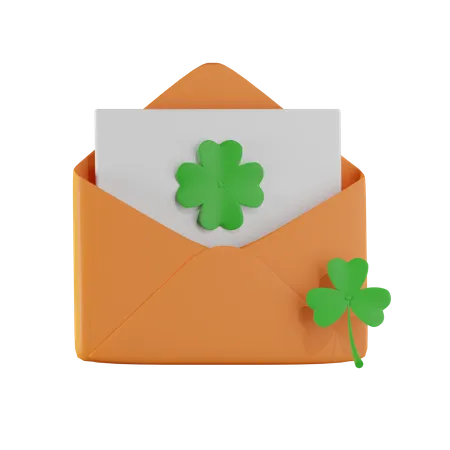Saint Patrick Letter  3D Icon