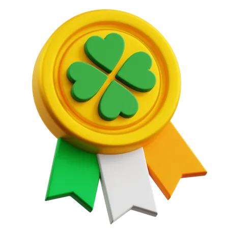 St. Patrick's Day Medaille  3D Icon