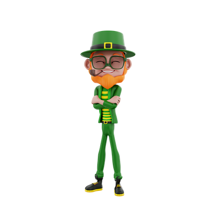 Saint Patrick standing  3D Illustration