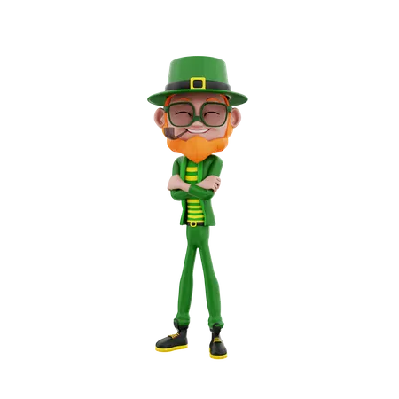 Saint Patrick standing 3D Illustration