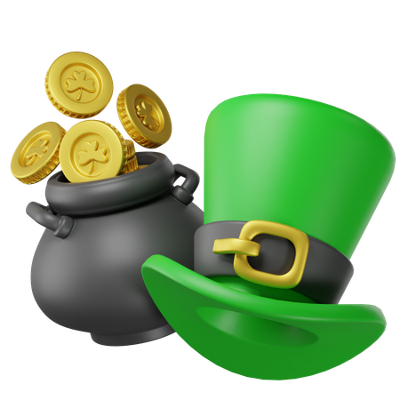 Saint Patricks Hat  3D Illustration