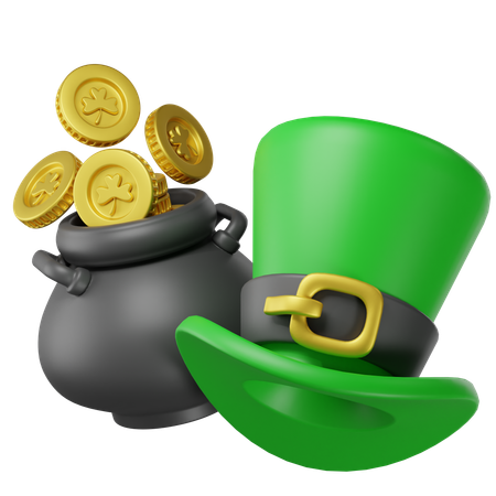 Saint Patricks Hat  3D Icon