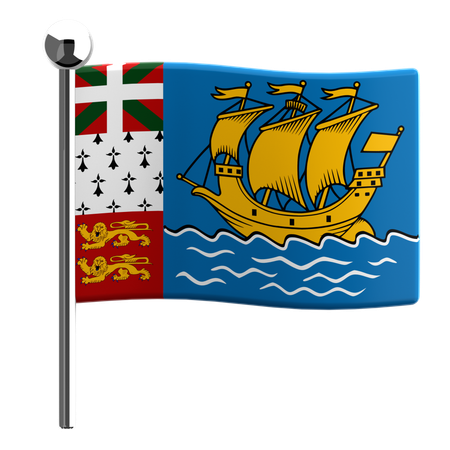 Saint pierre and miquelon  3D Icon