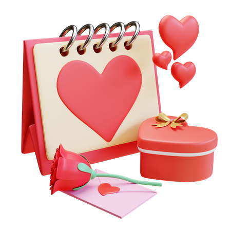 Saint Valentin  3D Illustration