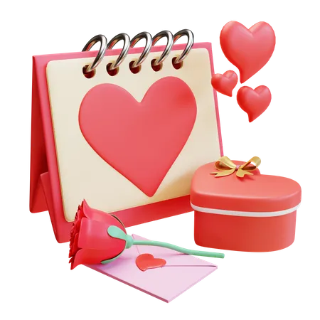 Saint Valentin  3D Illustration