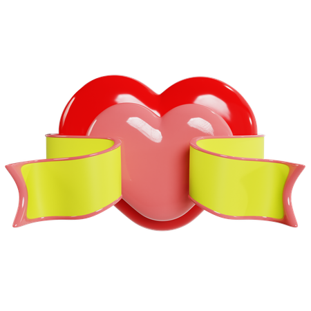 Coeurs de Saint Valentin  3D Icon