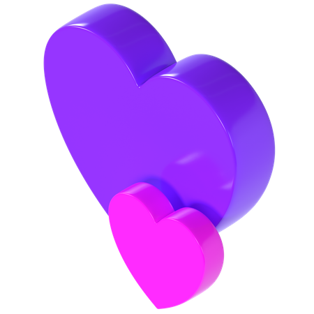 Coeurs de Saint Valentin  3D Illustration