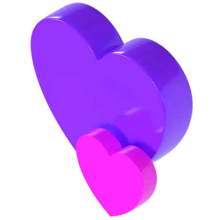 Coeurs de Saint Valentin  3D Illustration