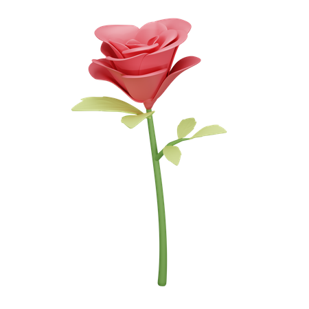 Rose de la Saint-Valentin  3D Illustration