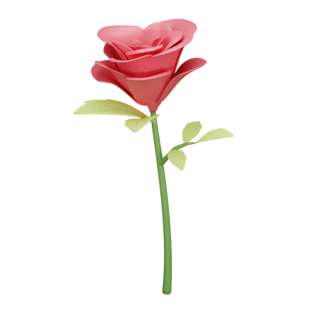 Rose de la Saint-Valentin  3D Illustration