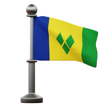 Saint Vincent Flag  3D Icon