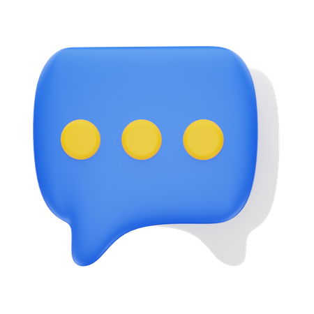 Saisie de messages  3D Icon