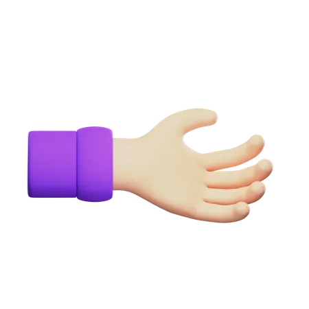 Saisir le geste de la main  3D Icon