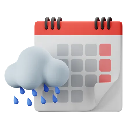 Saison des pluies  3D Icon