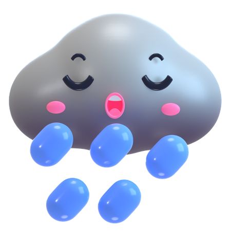 Saison des pluies  3D Icon