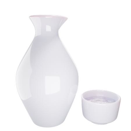 Sake  3D Icon