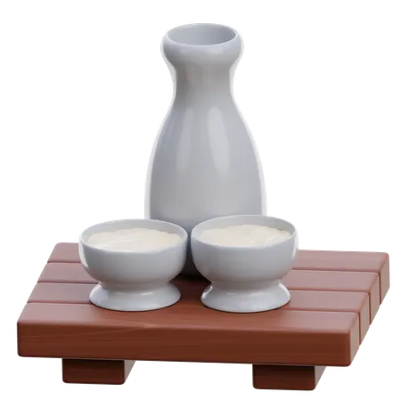 Sake  3D Icon