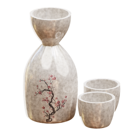 Saké  3D Icon