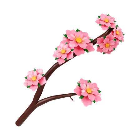 Sakura-Blüten  3D Icon