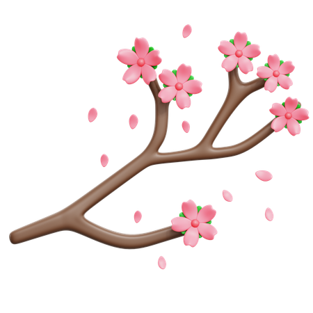 Sakura Branch  3D Icon