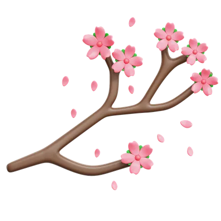 Sakura Branch  3D Icon