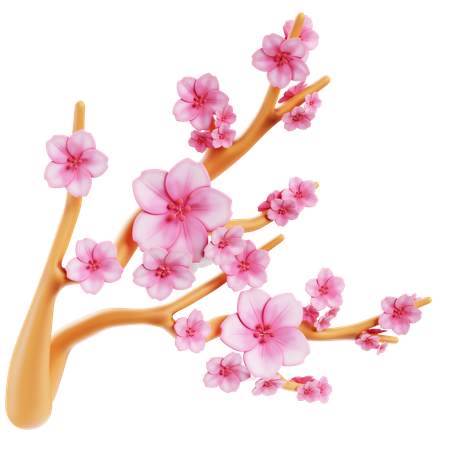Sakura Flower Arrangement  3D Icon