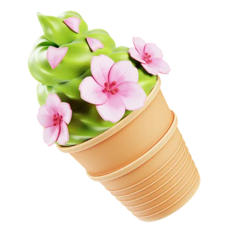 Sakura Ice Cream  3D Icon